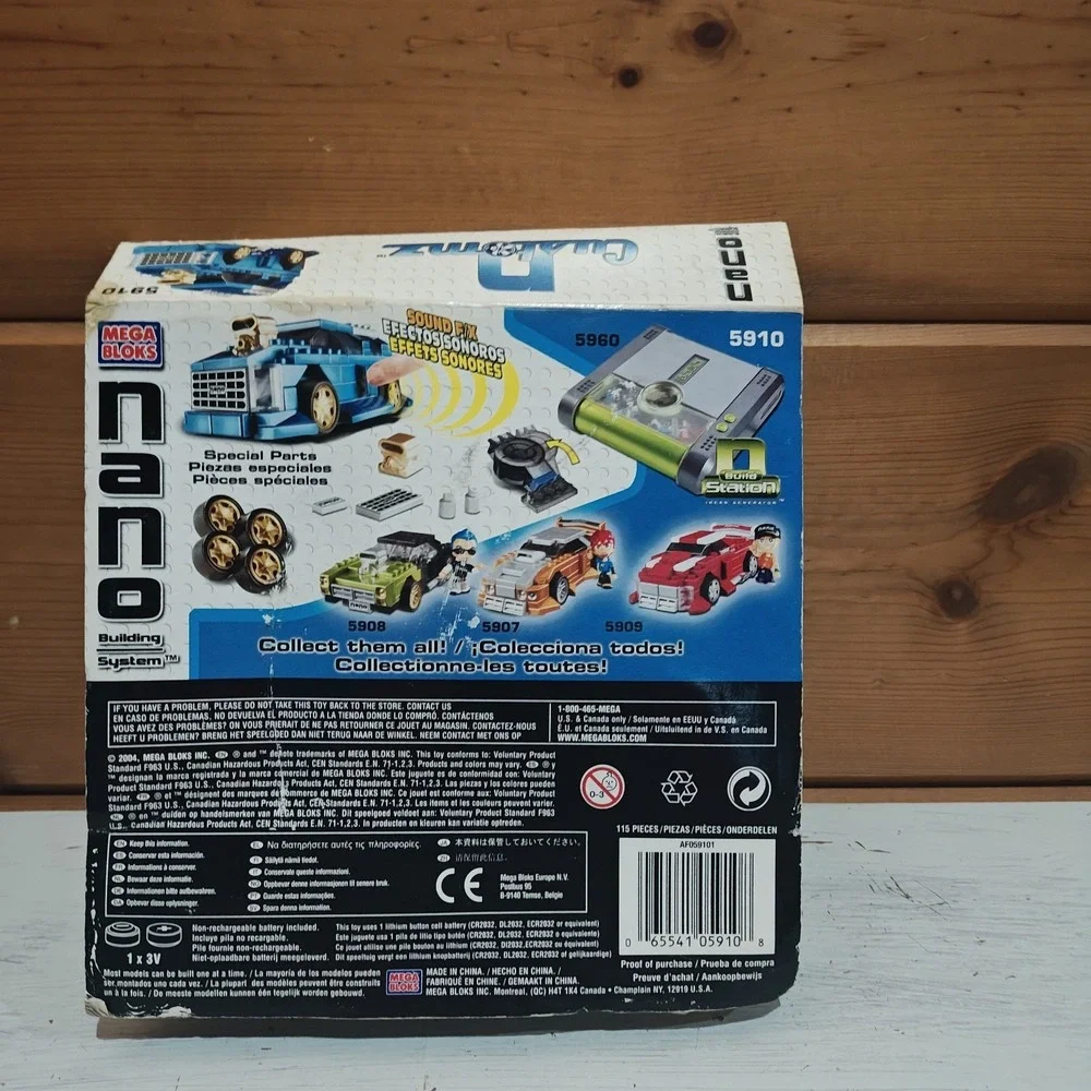 2004 Mega Bloks Customs 5910 Building Syst Very Rare HTF Damaged New Vintage ZD3